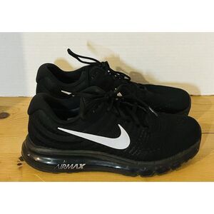 Nike Womens Air Max 2017 849560-001 Black Lace-Up Low Top Sneakers Shoes Sz 10